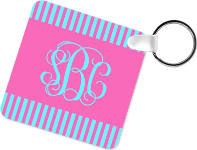 Example usage of Unisub Key Chain - Square sublimation blank