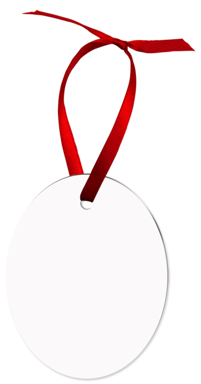 Unisub Ornament - Oval sublimation blank
