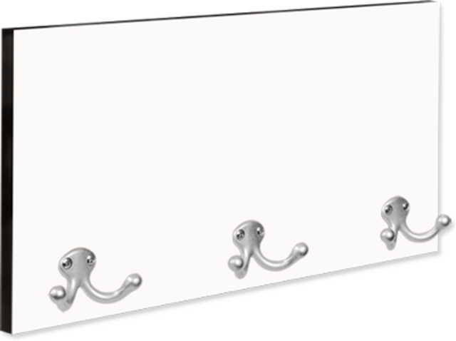 Unisub Coat Hanger - Black Edge sublimation blank