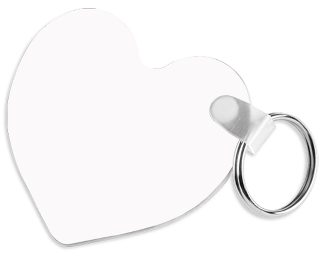 Unisub Key Chain - Heart sublimation blank