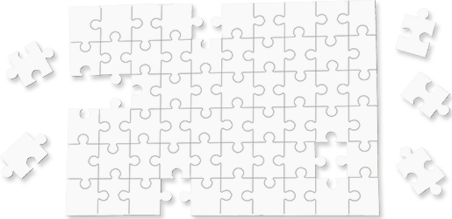 Jigsaw Puzzle - 60 Pc. Rectangle Mockup
