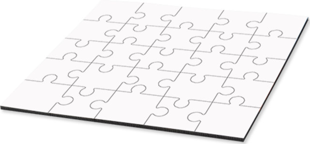 Unisub Jigsaw Puzzle - 25 Pc. Square sublimation blank