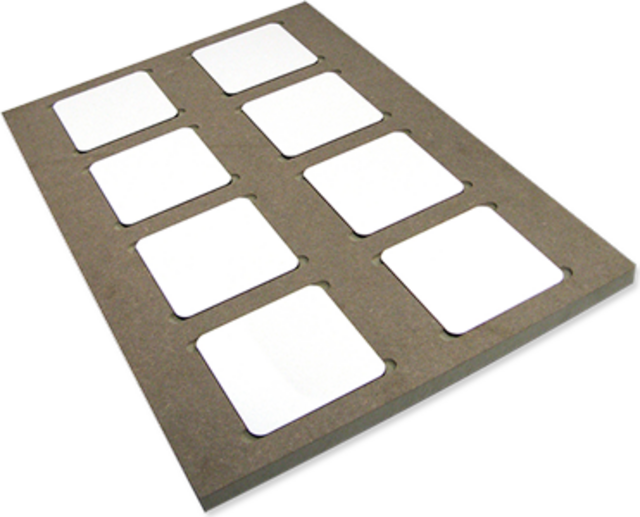 Unisub Production Jig - 5677 Coaster - Prints 8 sublimation blank