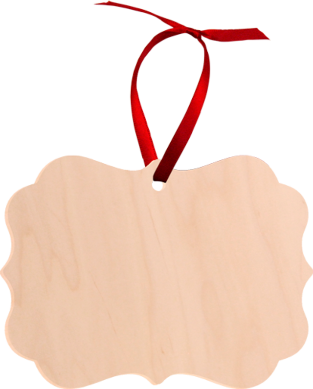 Unisub Natural Wood Ornament - Benelux sublimation blank