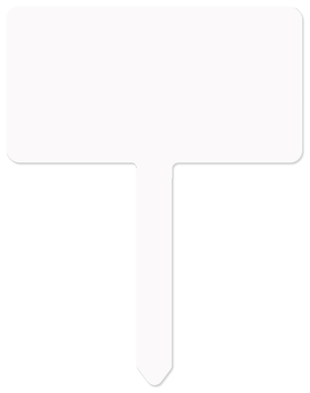 Unisub Yard Sign - Rectangle 1 leg sublimation blank