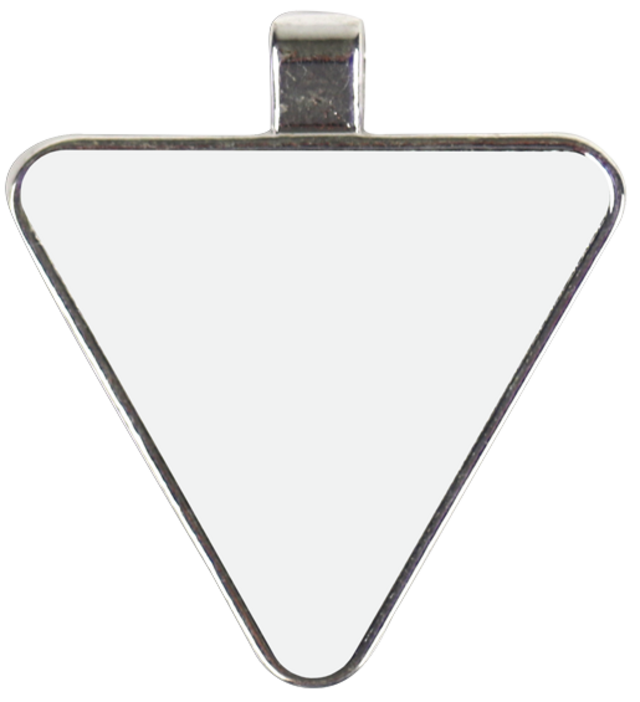 Unisub Bezel Pendant - Triangle with Insert sublimation blank