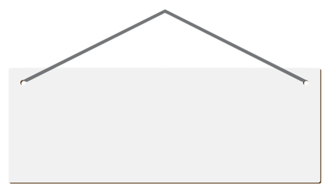 Unisub Hardboard Signage - Large Rectangle sublimation blank