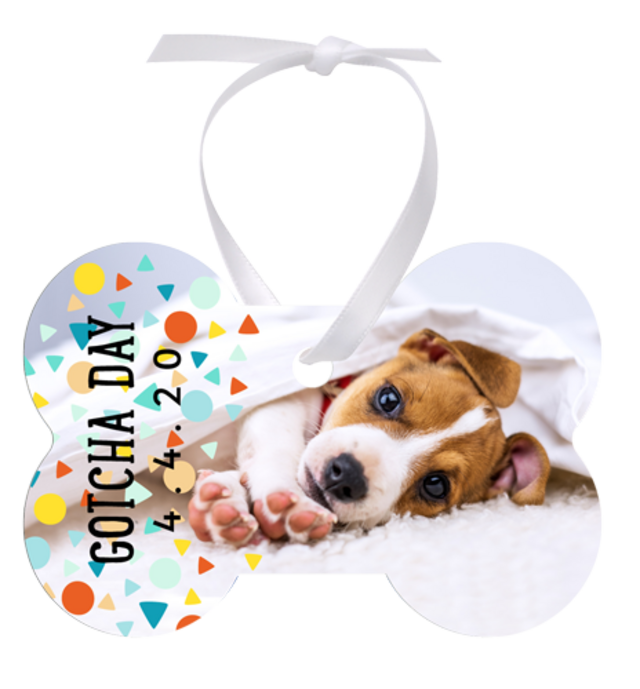 Unisub Ornament - Dog Bone sublimation blank