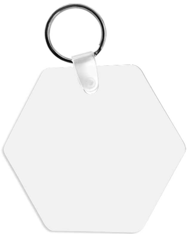 Unisub Key Chain - Hexagon sublimation blank